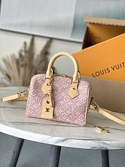Bagsaaa LV M2A039 Speedy Bandoulière 20 Monogram Emblème Rose - 20.5cm - 1