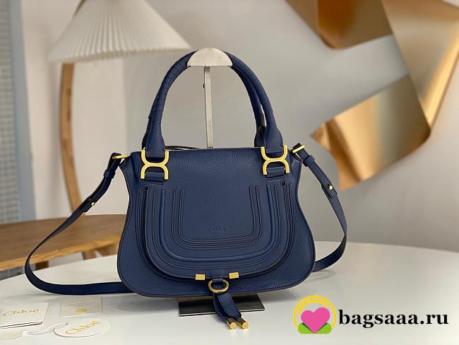Bagsaaa Chloe Small Marcie in navy blue - 30cm - 1