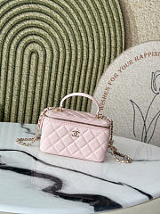 Bagsaaa Chanel Classic Top Handle Vanity light pink - 17cm - 1