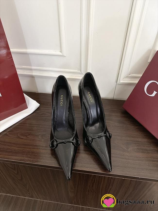 Bagsaaa Gucci Donna pump A006AF Black patent 11cm - 1