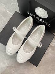 Bagsaaa Chanel Mary Jane flats white lambskin  - 1