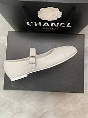 Bagsaaa Chanel Mary Jane flats white lambskin  - 3