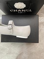 Bagsaaa Chanel Mary Jane flats white lambskin  - 2