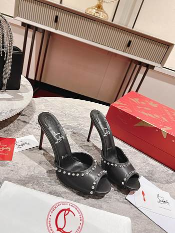 Bagsaaa Christian Louboutin Me Dolly Spike Mules in black