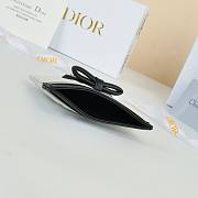 Bagsaaa Lady Dior Freesia Card Holder Two-Tone Latte and Black - 10.5cm - 3