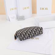 Bagsaaa 30 Montaigne Aphrodite Pouch Blue Dior Oblique Jacquard - 23cm - 4