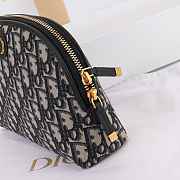 Bagsaaa 30 Montaigne Aphrodite Pouch Blue Dior Oblique Jacquard - 23cm - 3