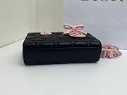 Bagsaaa Dior Mini Lady D-Joy Bag Black and Soupir Pink Cannage Lambskin - 19cm - 4