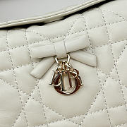 Bagsaaa Dior Adiorable Top Handle Mini Bag Latte Macrocannage Lambskin - 22.5cm - 2