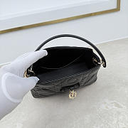 Bagsaaa Dior Adiorable Top Handle Mini Bag Black Macrocannage Lambskin - 22.5cm - 4