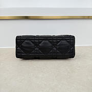 Bagsaaa Dior Adiorable Top Handle Mini Bag Black Macrocannage Lambskin - 22.5cm - 3