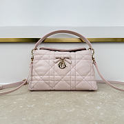 Bagsaaa Dior Adiorable Top Handle Mini Bag Light Pink Macrocannage Lambskin - 22.5cm - 1