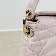 Bagsaaa Dior Adiorable Top Handle Mini Bag Light Pink Macrocannage Lambskin - 22.5cm - 2