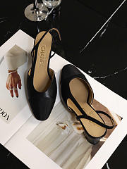 Bagsaaa Chanel Slingbacks black Goatskin G31318 - 6.5cm - 4
