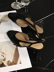 Bagsaaa Chanel Slingbacks black Goatskin G31318 - 6.5cm - 3