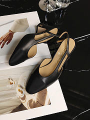 Bagsaaa Chanel Slingbacks black Goatskin G31318 - 6.5cm - 2