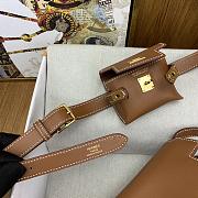 Bagsaaa Hermès Kelly Moove bag in gold Swift leather with gold hardware - 17cm - 4