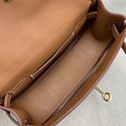 Bagsaaa Hermès Kelly Moove bag in gold Swift leather with gold hardware - 17cm - 2