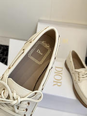Bagsaaa Dior Rive Boat Shoe White Calfskin - 2