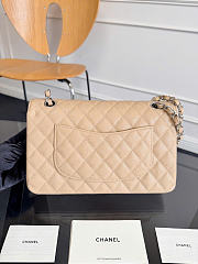 Bagsaaa Chanel Medium Flap Bag Beige Caviar & Silver Hardware - 25.5cm - 4