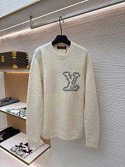 Bagsaaa LV Intarsia Crewneck Off-White - 1