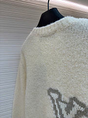 Bagsaaa LV Intarsia Crewneck Off-White - 4
