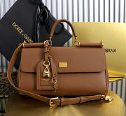 Bagsaaa D&G Medium My Sicily handbag brown - 30cm - 1