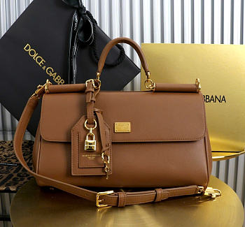 Bagsaaa D&G Medium My Sicily handbag brown - 30cm