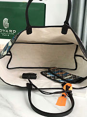 Bagsaaa Goyard Goyardine Saint Louis Lettres Camouflage PM Black Blue - 34cm - 3