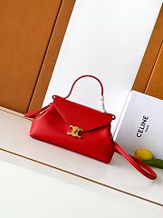 Bagsaaa Celine Small Flair In Shiny Calfskin L10BF5 red - 24cm - 1