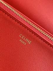 Bagsaaa Celine Small Flair In Shiny Calfskin L10BF5 red - 24cm - 4