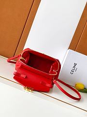 Bagsaaa Celine Small Flair In Shiny Calfskin L10BF5 red - 24cm - 2