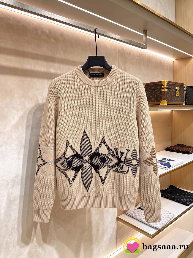 Bagsaaa LV Graphic Knitted Crewneck - 1